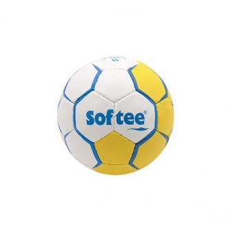 BALÓN BALONMANO SOFTEE FLASH ELITE - 44CM, AMARILLO/BLANCO