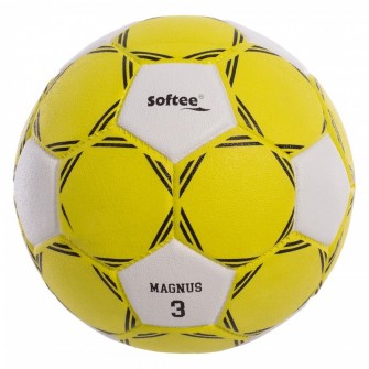 BALÓN BALONMANO MICROCELULAR SOFTEE MAGNUS - TALLA 1 (46-48CM), AMARILLO