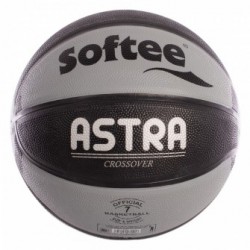 BALÓN BALONCESTO NYLON SOFTEE ASTRA - 7, NEGRO/PLATA